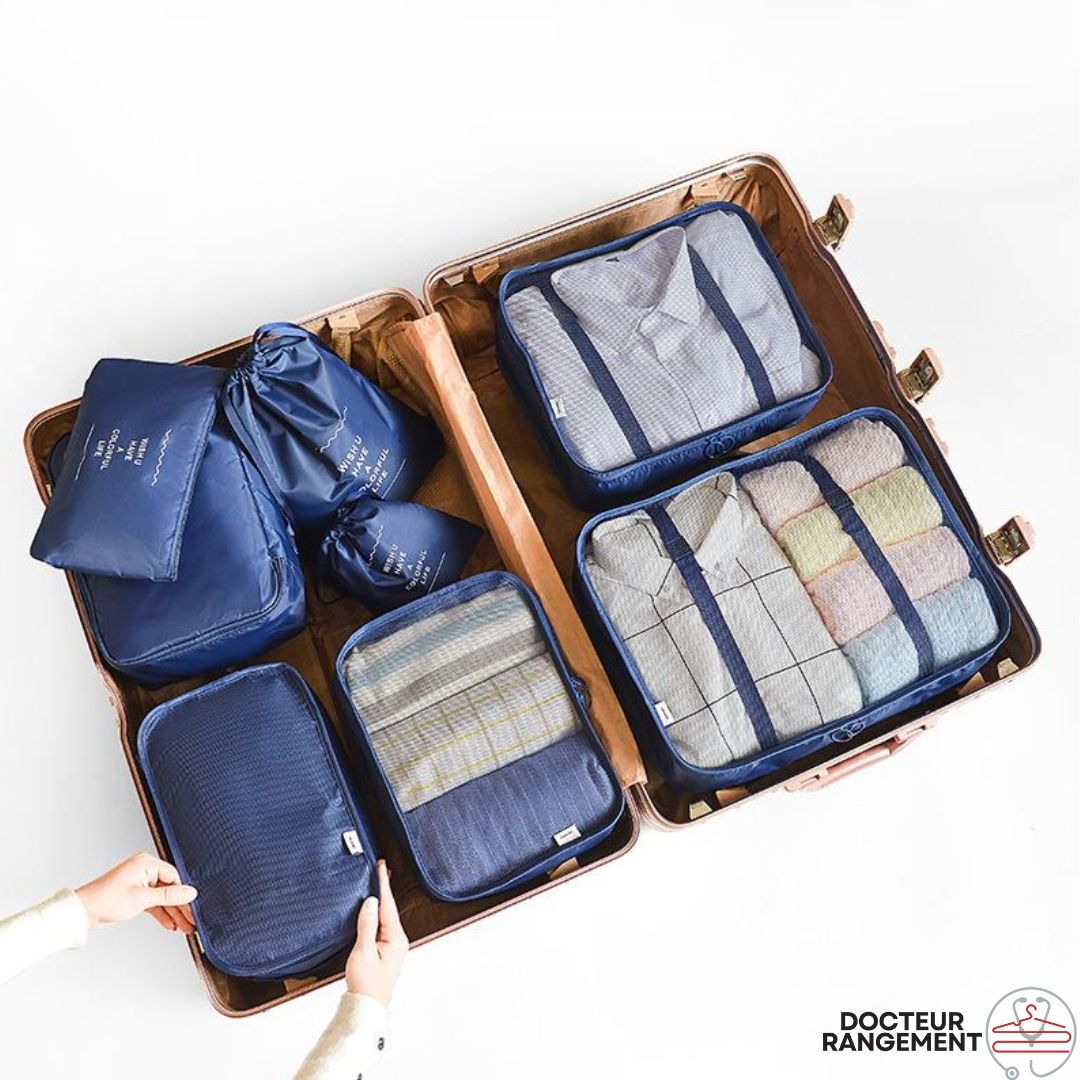 EasyStorage™| Kit de 8 sacs d'organisation pour voyage